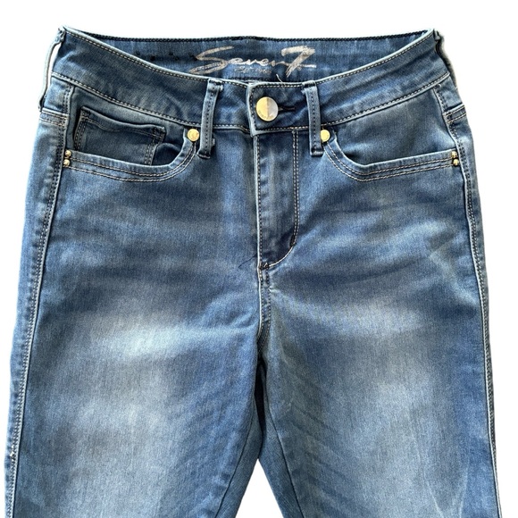 Seven 7 Skinny Ankle Crop Jeans 4 - Picture 4 of 12